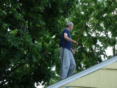 On Garage Roof