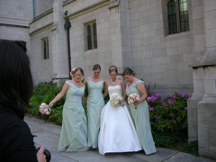 Bride with Sisters