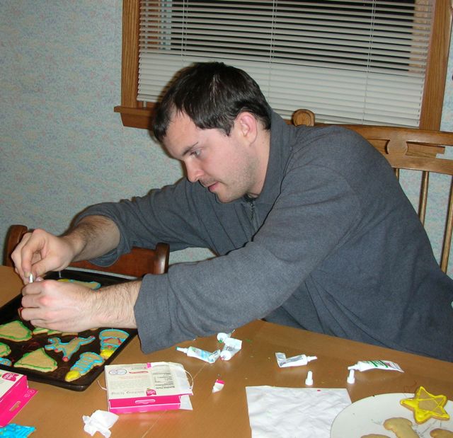 Andrew Decorating Cookies