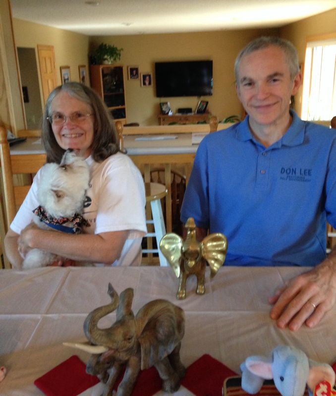 Connie & Donald with Animal Friends