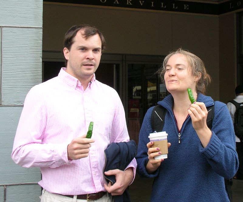 Andrew and Bethany Eat Hot Peppers