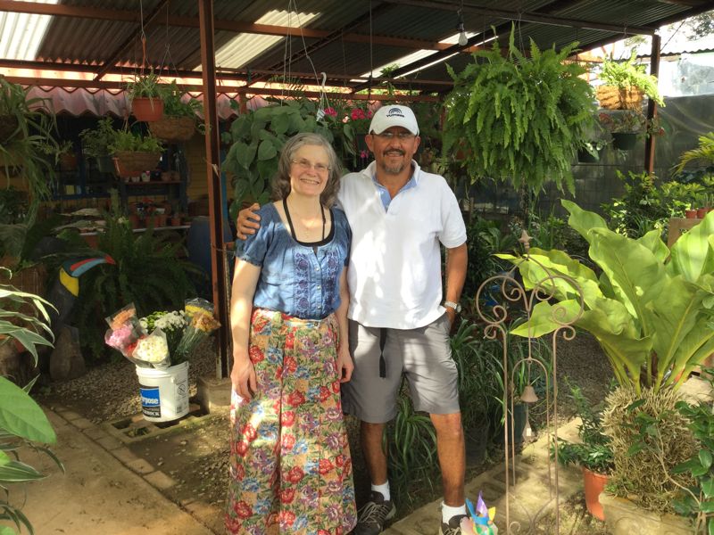 Brother Johnny in his plant nursery