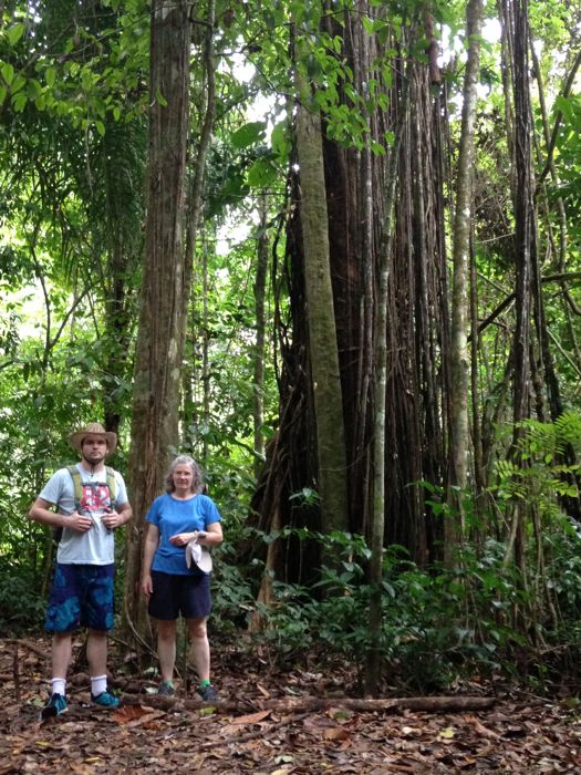 Andrew & Connie head into the forest