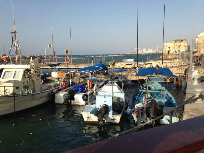 Jaffa Harbor Fishing Boats