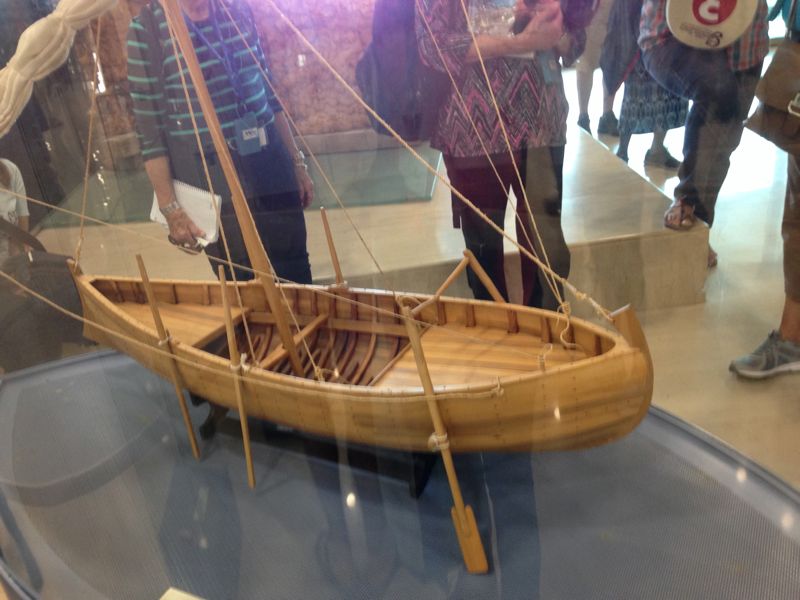 Model of 2000-year-old boat