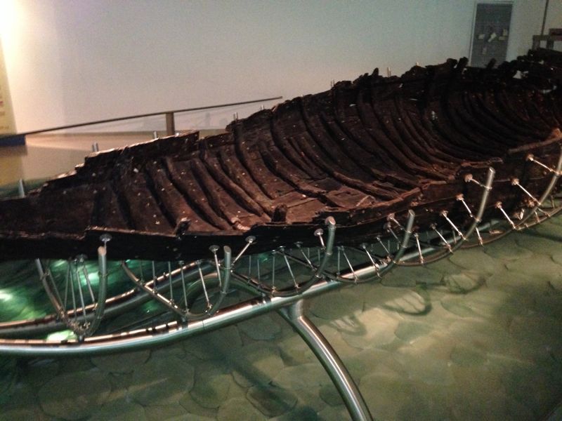 Actual 2000-year-old boat