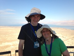 Tourists on Masada