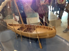 Model of 2000-year-old boat